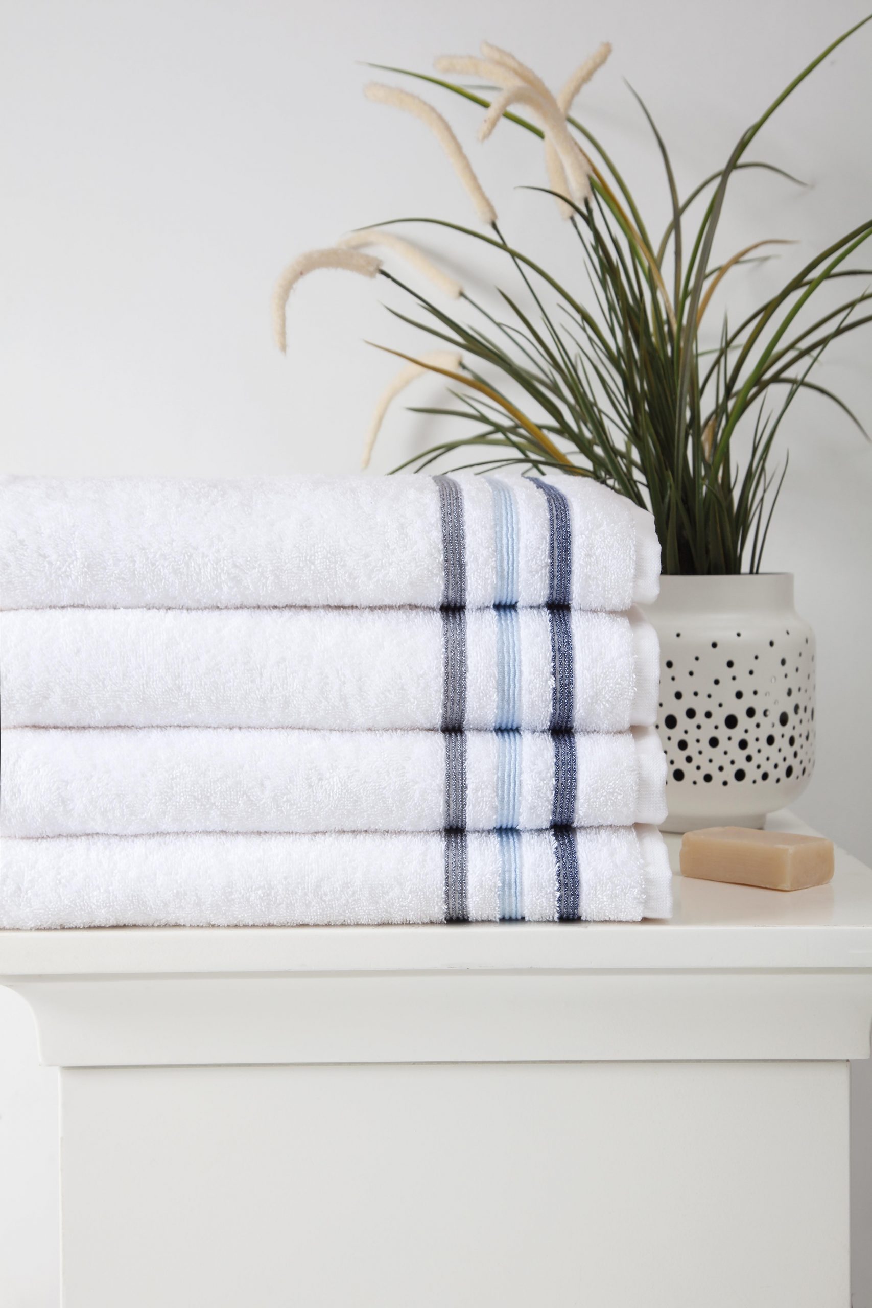 4 Piece Bath Towel Set 100% Turkish Cotton 27 In 54 In Bath Towels For  Bathroom